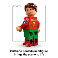 Thumbnail for LEGO Editions Cristiano Ronaldo – Soccer Highlights - Building Set for Boys & Girls, Ages 10+ - Collectible Soccer Gift with Plaque - Kids Bedroom or Shelf Decor - 43012