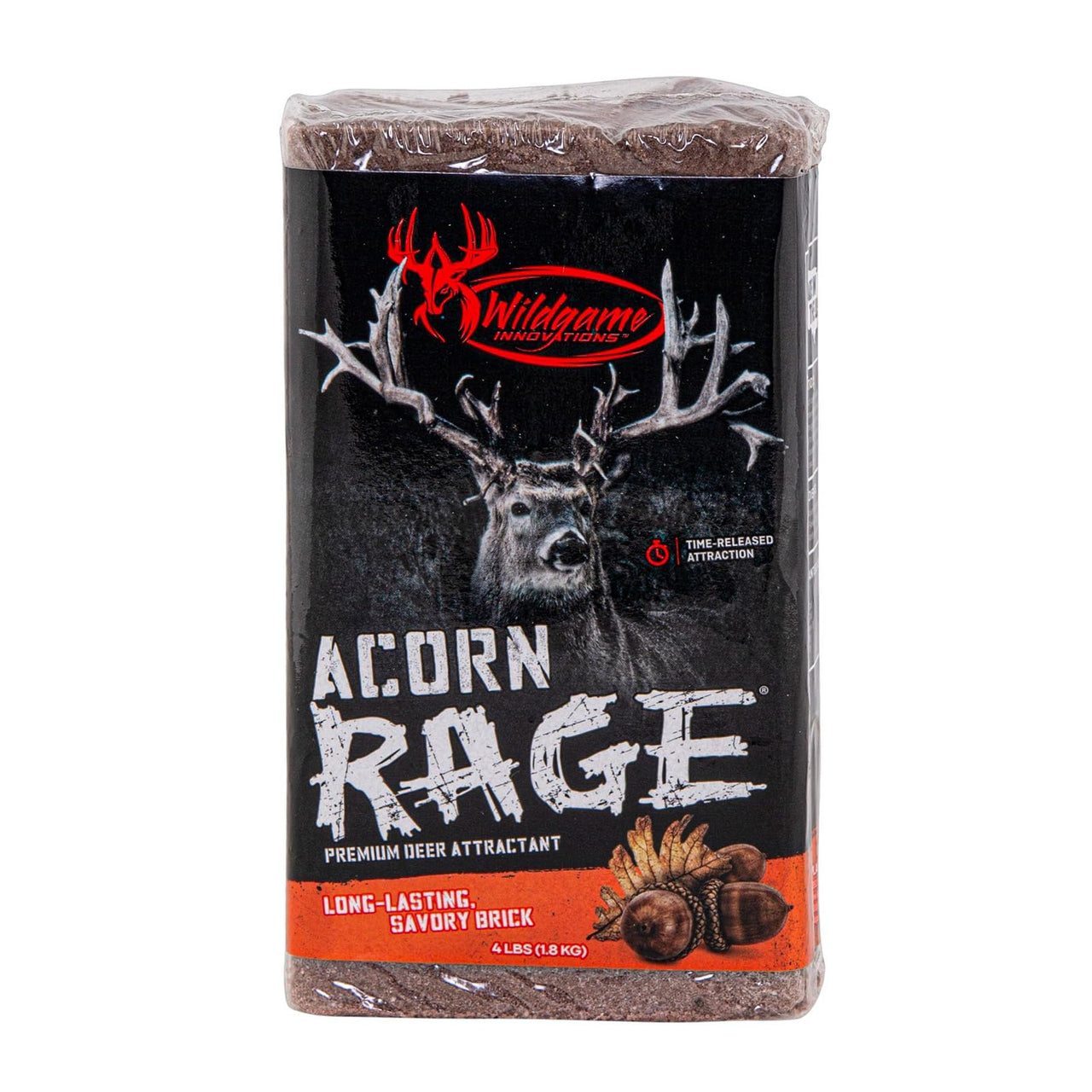 WILDGAME Innovations Acorn Rage Brick Deer Attractant, 4lb | Long-Lasting Powerful Ready-to-Use Mineral Block Attractant for Deer Hunting & Observation
