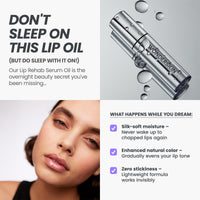 Thumbnail for Wonderskin Lip Oil - Lip Rehab Serum Oil, Hydrating and Moisturizing Clear Serum for Dry Lips - Natural, Vegan and Non-sticky (Clear)