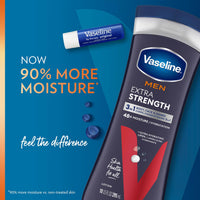 Thumbnail for Vaseline Lotion for Men Extra Strength 3-in-1 for Face, Hands & Body + Original Lip Therapy for Dry Lips with Petroleum Jelly (3 Piece Set)