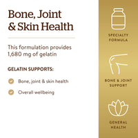 Thumbnail for Solgar Gelatin 1680 mg, 250 Capsules - Natural Gelatin - Supports Bone, Joint & Skin Health - Gluten Free, Dairy Free - 83 Servings