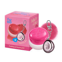 Thumbnail for fwee Blurry Pudding Pot + Keychain SET | Airbrushed Blush & Lip, Buildable Pigment, Long-lasting, Lightweight, Easy to Blend, Natural Soft Matte Finish Makeup – Crush (Vivid Pink) | 0.17 oz