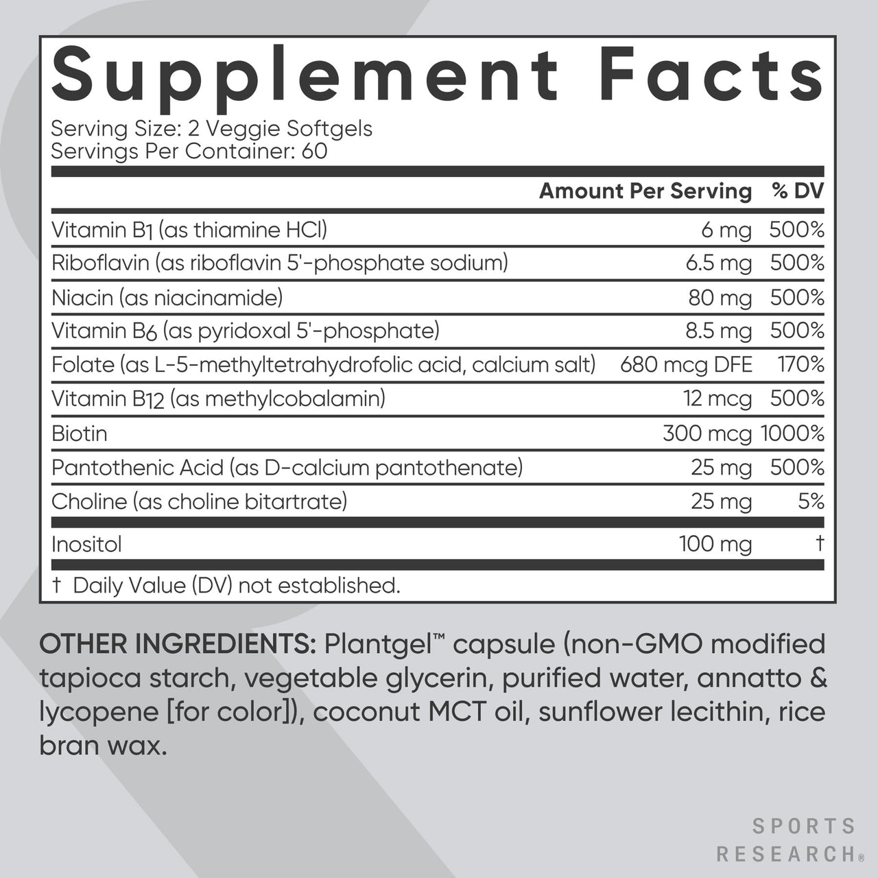 Sports Research® Pre Workout Pack - Creatine Monohydrate 10.58 oz + L-Theanine Supplement with Caffeine & Coconut MCT Oil + Full Spectrum of B Vitamins with Methylated B12 & Folate