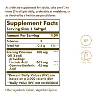 Thumbnail for Solgar Evening Primrose Oil 500 mg, 180 Softgels - Promotes Healthy Skin & Cardiovascular Health - Nutritional Support for Women - Gluten Free, Dairy Free - 180 Servings