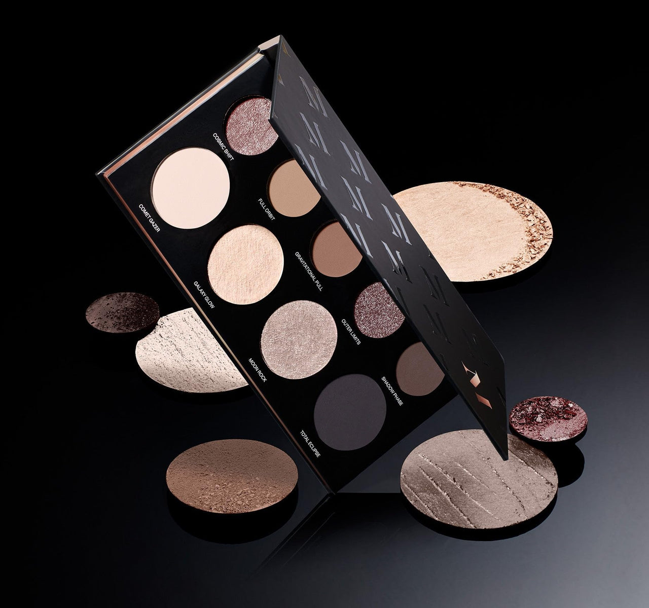 Morphe Power Multi-Effects - Makeup Palettes with Mattes, Shimmers, Duochromes & Silk Slip Toppers - Made to Build, Blend & Layer for Everyday Versatile Makeup Looks - Lunarious (0.65 oz)