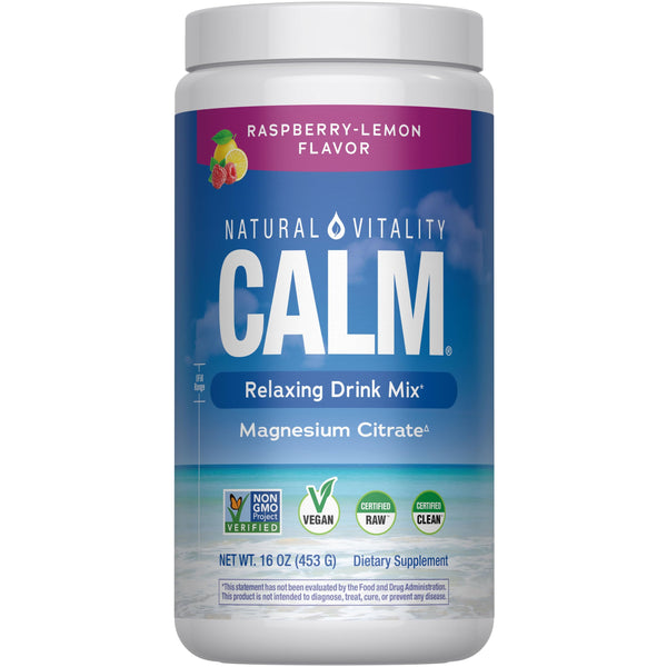Natural Vitality Vitamin Calm Rspbry Lemon, 16 oz