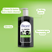 Thumbnail for Biore Deep Pore Charcoal Face Wash, Daily Facial Cleanser for Dirt & Makeup Removal, for Oily Skin, 6.77 Oz, Pack of 3