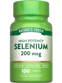 Thumbnail for Nature's Truth Selenium 200 mcg Supplement | Essential Mineral High Potency Tablets | Vegan, Non-GMO & Gluten Free