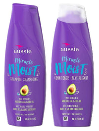 Thumbnail for Aussie Miracle Moist Shampoo and Conditioner Set with avocado & australian jojoba oil-12.1 fl oz each