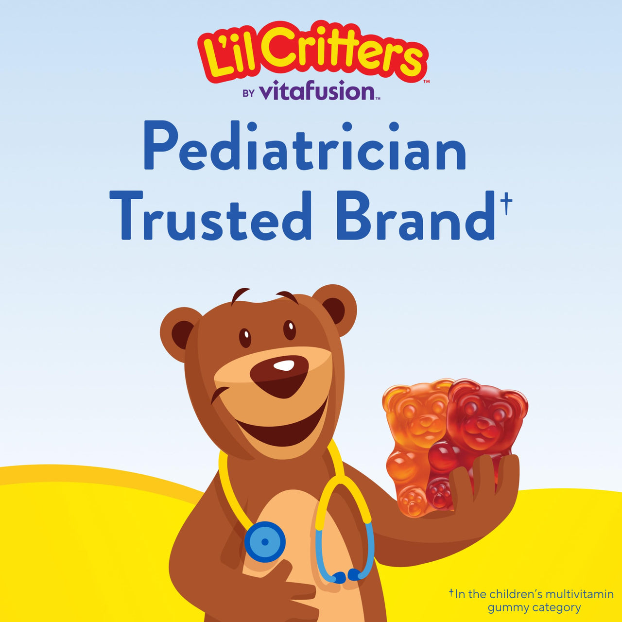 Lâ€™il Critters Gummy Vites Daily Gummy Multivitamin for Kids, Vitamin C, D3 for Immune Support Cherry, Strawberry, Orange, Pineapple and Blueberry Flavors, 70 Count Gummies