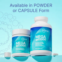 Thumbnail for Microbiome Labs Mega IgG2000 Capsules - Dairy Free Bovine Colostrum Supplement Alternative - Immunoglobulin Supplement from Bovine Serum to Support Digestive Health (120 Capsules)