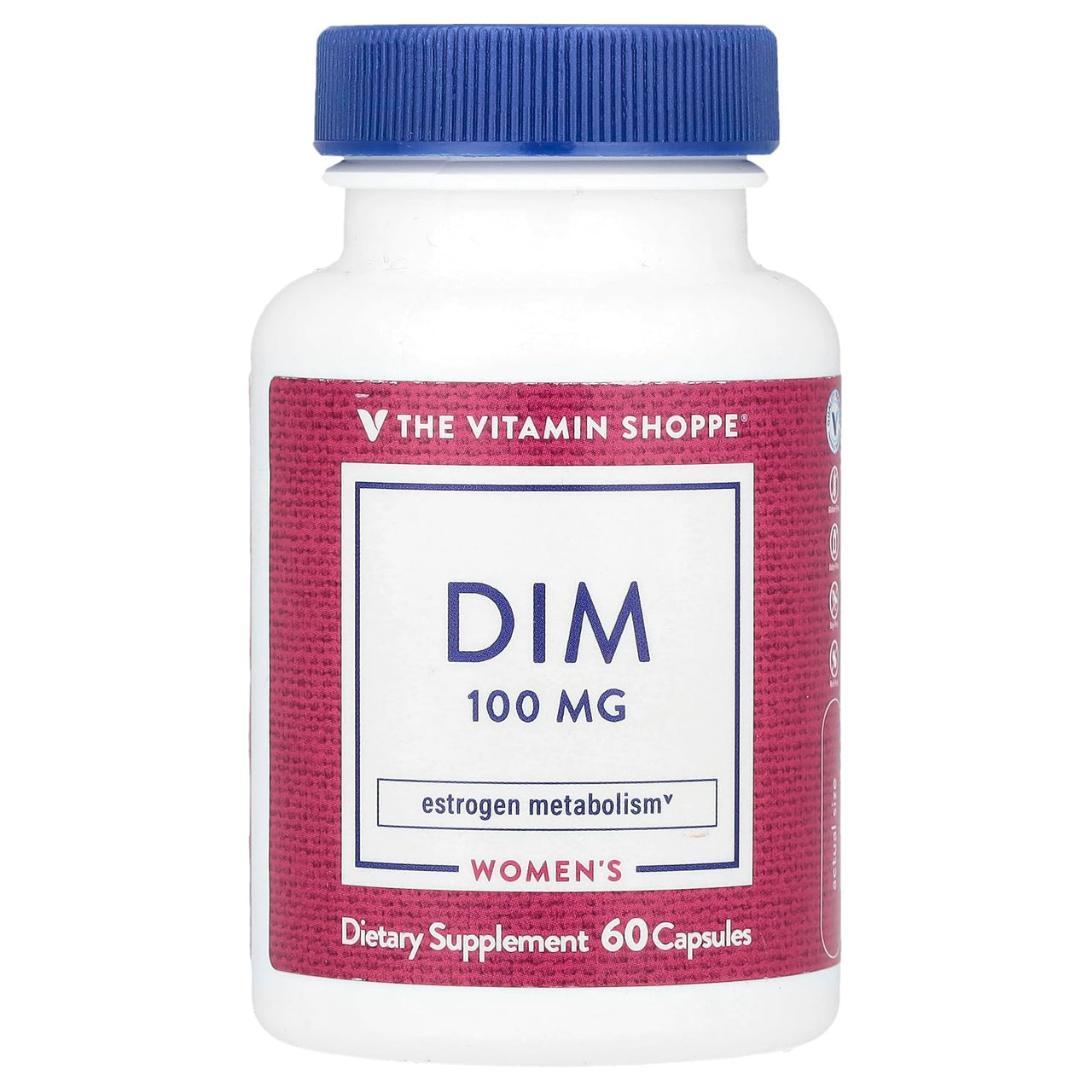 The Vitamin Shoppe DIM 100MG with Bioperine Black Pepper Extract, Supports Estrogen Metabolism for Women's Health (60 Capsules)