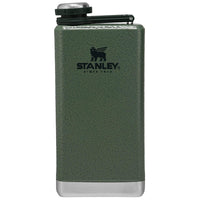 Thumbnail for Stanley Adventure Pre-Party Flask 8 oz | Leakproof Hip Flask | Hinge Connected Never Lose Cap | Insulated Stainless Steel Liquor Container | BPA-Free | Hammertone Green