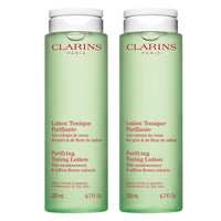 Thumbnail for Clarins Purifying Toning Lotion | Less Oily Skin After 14 Days of Use* | Cleanses, Hydrates, Purifies, Mattifies and Balances Skin's Microbiota | Contains Witch Hazel | Combination To Oily Skin Types