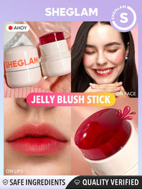 Thumbnail for SHEGLAM Jelly-Licious Hydrating Lip & Blush Tint-Ahoy