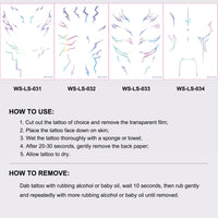 Thumbnail for Abading Temporary Tattoos,Cosplay Tattoos Stickers,Cosplay Accessories for Cosplay, Halloween and Party Makeup