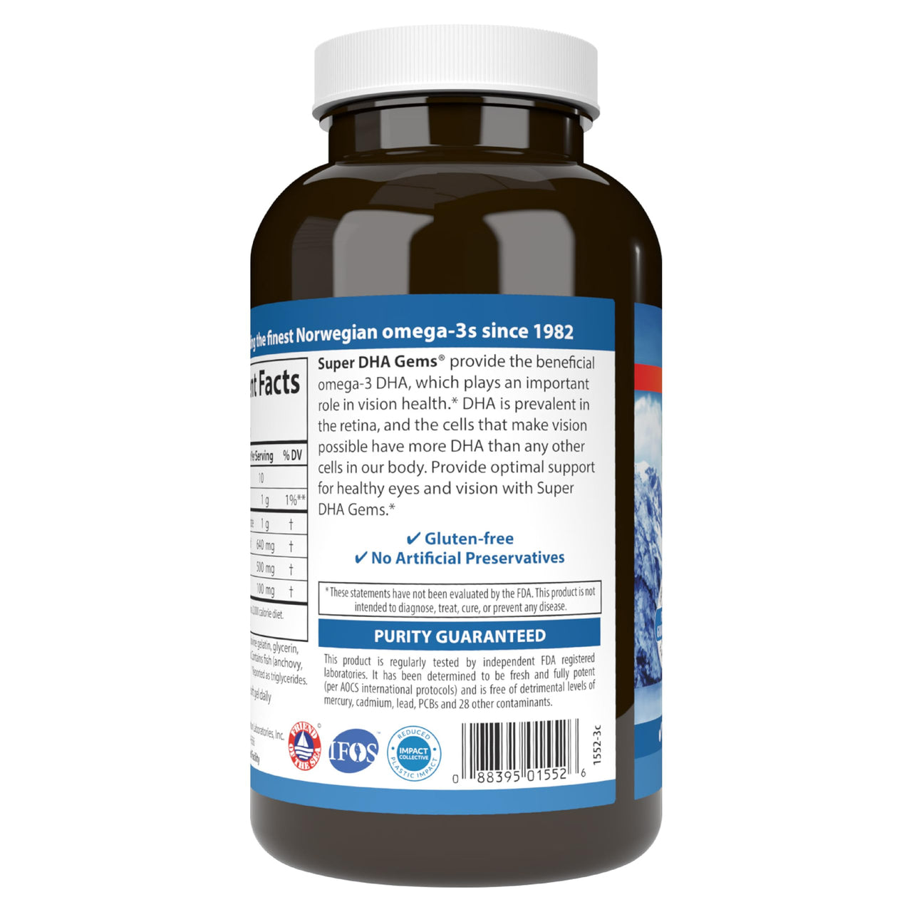 Carlson Labs - Super DHA 500 mg. - 180 Softgels