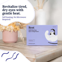 Thumbnail for CorneaCare Rest: Self Heating Warm Compress for Dry Eyes | Heated Eye Mask for Fast Relief | Steam Mask for Stye Care | No Microwave or Washcloth Needed | Travel Ready Warm Compress | 30 Count