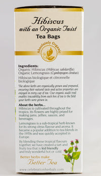 Thumbnail for CELEBRATION HERBALS Hibiscus Organic Twist 24 Bag, 0.02 Pound