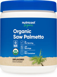 Thumbnail for Nutricost Organic Saw Palmetto Powder 8oz - Certified USDA Organic Saw Palmetto, Gluten Free