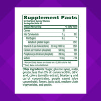 Thumbnail for vitafusion Chewable Calcium Gummy Vitamins for Bone and Teeth Support, Calcium Gummies, Fruit and Cream Flavor, 100 Count, 50 Day Supply