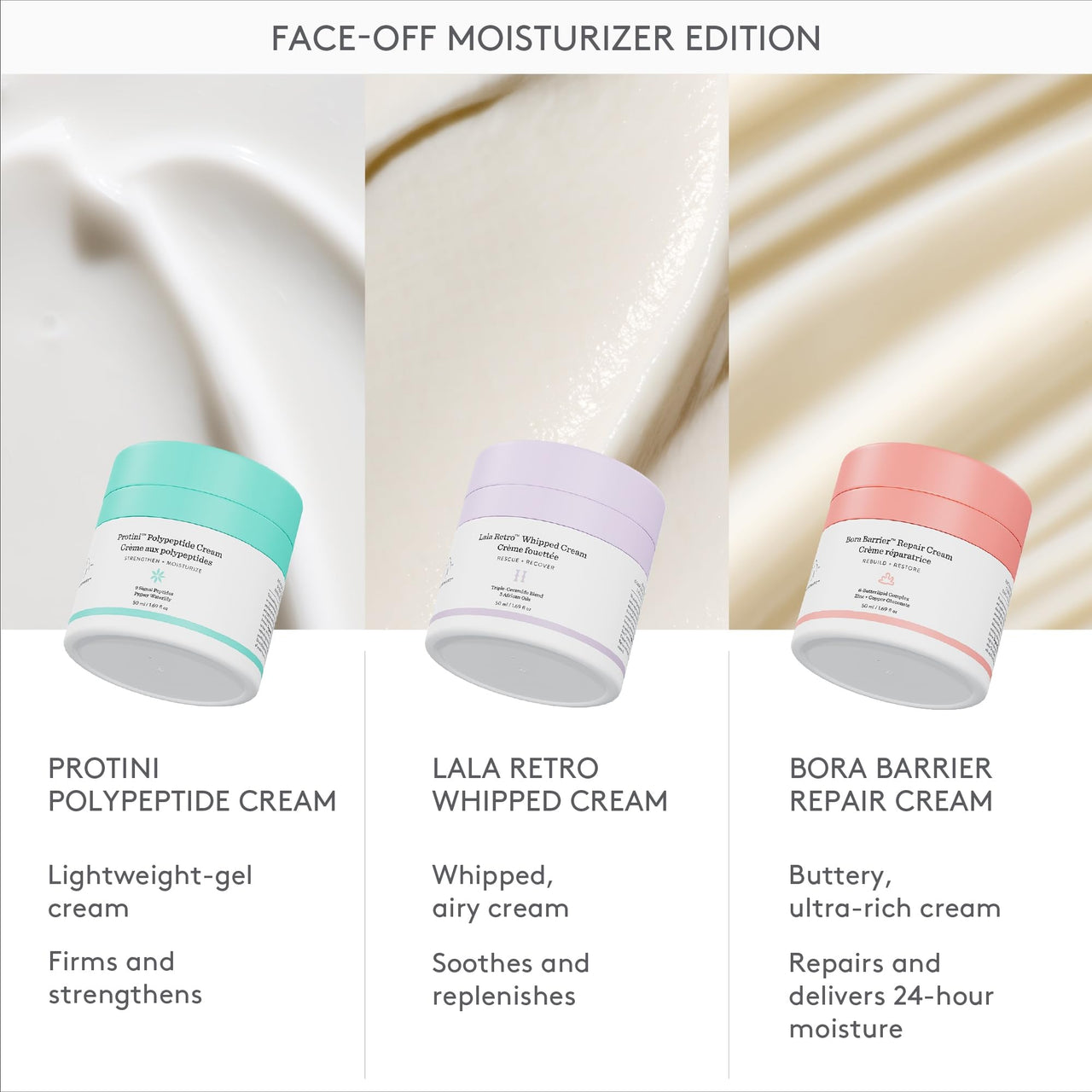 Drunk Elephant Protini Polypeptide Cream - 15 ml/.5 fl oz - Firming Moisturizer - Clean Clinical Skincare - Cruelty-Free - Dermatologist-Tested - Free of Essential Oils, Silicones, and Fragrance