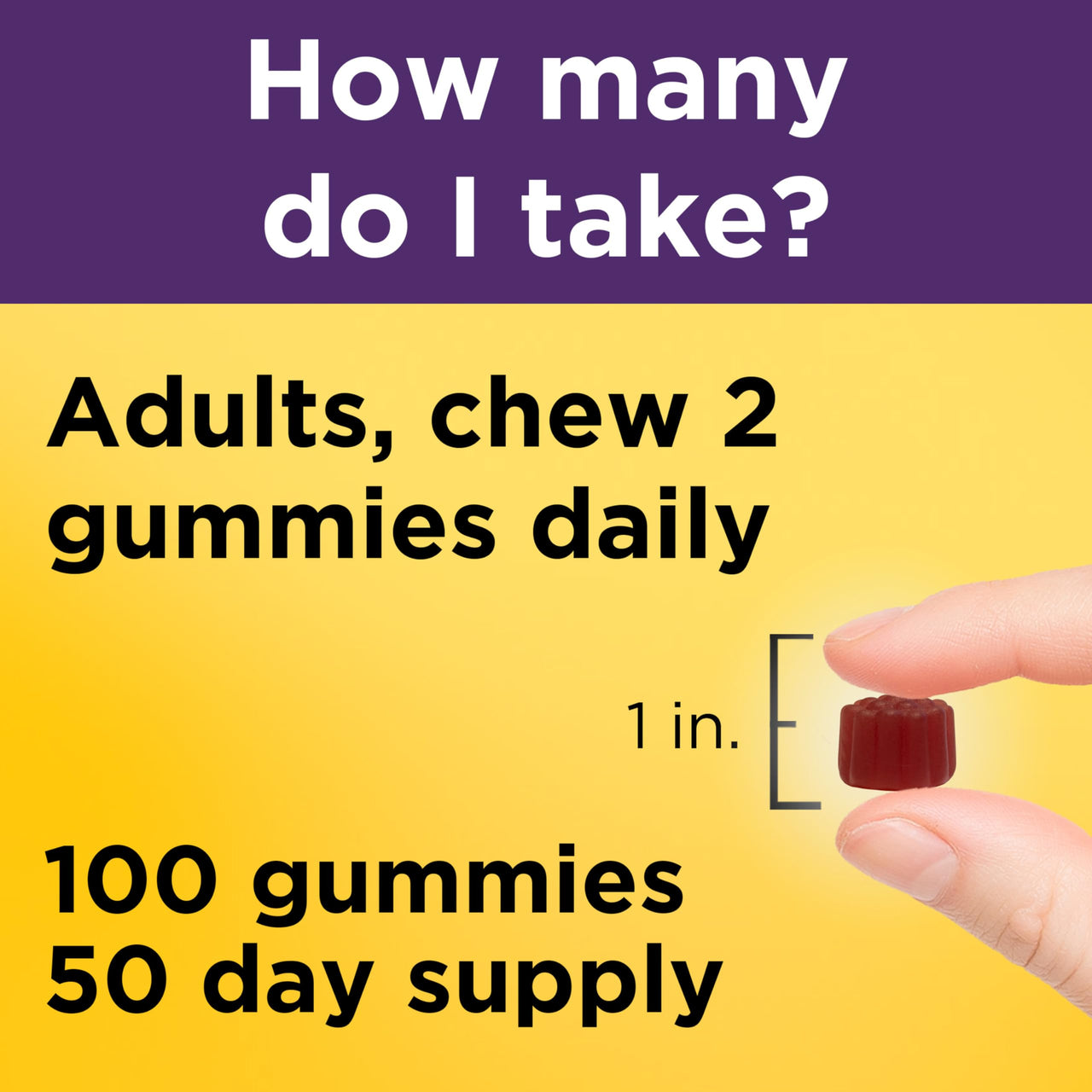 Nature Made Elderberry Gummies with Vitamin C and Zinc, Dietary Supplement for Immune Support, 100 Elderberry Gummies, 50-Day Supply