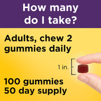 Thumbnail for Nature Made Elderberry Gummies with Vitamin C and Zinc, Dietary Supplement for Immune Support, 100 Elderberry Gummies, 50-Day Supply