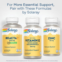 Thumbnail for SOLARAY Vitamin E 400 IU (268mg), Dry Form with Mixed Tocopherols Vitamin E - Antioxidant Supplement, PMS and Menopause Support - 60-Day Guarantee, Lab Verified - 50 Servings, 50 Capsules
