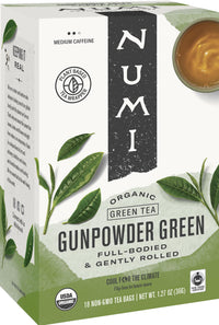 Thumbnail for 2 Pack of Numi Tea Gunpowder Green Organic Tea - 18 Bags - 95%+ Organic -
