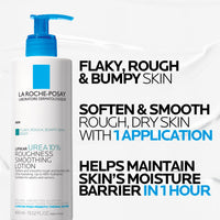 Thumbnail for La Roche-Posay Lipikar Urea 10% Roughness Smoothing Lotion, Body Lotion For Dry Skin With 10% Urea + Shea Butter + Allantoin, Rough And Bumpy Skin Lotion, Softens & Smooths Skin With 1 Application