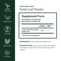 Thumbnail for Eclectic Herb - Nettle Leaf Powder Supplement | Supports Sinuses + Immune Response | Urtica Dioica Natural Herbal Supplement | Vegan, Whole Herb, Raw, Non-GMO (2.1 oz | 60 g)