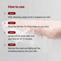 Thumbnail for MEDITHERAPY Wrinkle-fit Mask + Facial Roller, Collagen Mask, Lifting Sagging Skin, Hydrating, Improving Elasticity, Glass Skin, Korean Skincare