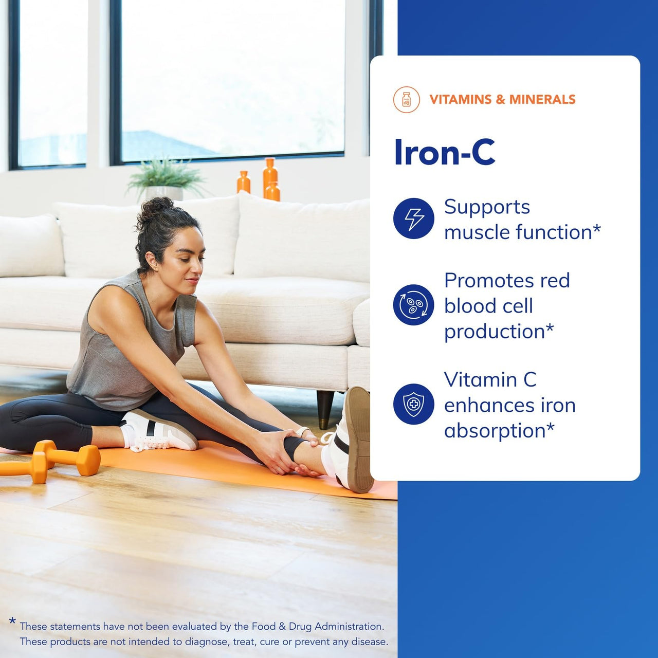 Pure Encapsulations Iron-C - 15 mg - 175 mg Vitamin C - Red Blood Cell Support* - Energy Production - Highly Bioavailable Iron Pill - for Women & Men - Gluten Free & Vegan - 60 Capsules