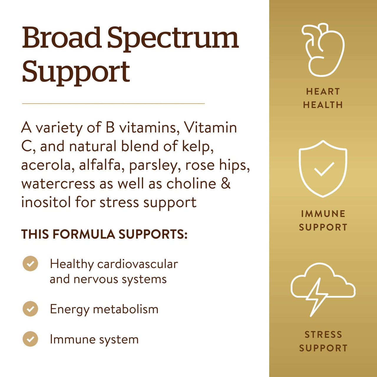 Solgar B-Complex with Vitamin C Stress Formula, 250 Tablets - Energy Metabolism, Nervous System & Immune Support - Non-GMO, Vegan, Gluten Free, Dairy Free, Kosher - 125 Servings