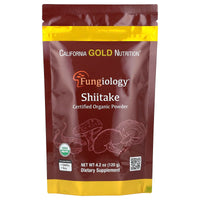 Thumbnail for California Gold Nutrition Fungiology®, Certified Organic Shiitake Powder, 4.2 oz (120 g)