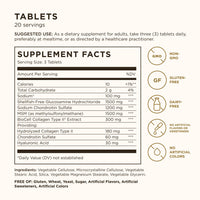 Thumbnail for Solgar Glucosamine Hyaluronic Acid Chondroitin MSM (Shellfish-Free), 60 Tablets - Joint Support & Comfort - Supports Active Lifestyles - Non-GMO, Gluten Free, Dairy Free - 20 Servings