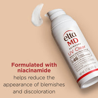Thumbnail for EltaMD UV Clear Face Sunscreen SPF 46, Oil Free for Face with Zinc Oxide, Dermatologist Recommended Sunscreen Lotion, For Acne-Prone Sensitive Skin, 1.7 oz Pump
