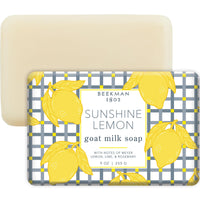 Thumbnail for Beekman 1802 Goat Milk Soap – Moisturizing Hand & Body Soap Bar with Shea Butter & Botanical Oils, Triple-Milled, Non-Drying, Made for Sensitive Skin, Sunshine Lemon 9 oz