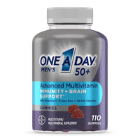 Thumbnail for One A Day Menâ€™s 50+ Gummies, Advanced Multivitamin For Men with Brain Support and Immunity Support, Vitamins For Men with Super 8 B Vitamin Complex, 110 Count