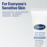 Thumbnail for CETAPHIL Deep Hydration Refreshing Eye Serum, 0.5 fl oz, 48Hr Hydrating Under Eye Cream to Reduce the Appearance of Dark Circles, With Hyaluronic Acid, Vitamin E & B5 (Packaging May Vary)