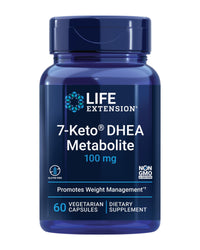 Thumbnail for Life Extension 7-Keto DHEA Metabolite – Crank Up Your Fat-Burning Furnace – Non-GMO – Gluten-Free – 100 Mg – 60 Vegetarian Capsules