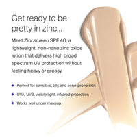 Thumbnail for Supergoop! Zincscreen - 1.7 fl oz - SPF 40 PA+++ Mineral Face Lotion & Broad Spectrum Sunscreen - Non-nano Zinc Oxide for Daily UV Protection - Lightweight, Blendable Formula with Pink Hue