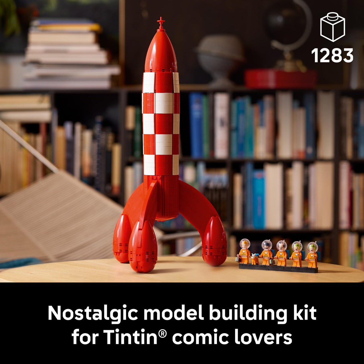 LEGO Ideas Tintin Moon Rocket - Building Set for Adults, Ages 18+ - Collectible Kit for Fans - Bedroom or Home Office Decor - Gifts for Comic Lovers - 21367