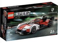Thumbnail for LEGO Speed Champions Porsche 963 76916, Model Car Building Kit, Racing Vehicle Toy for Kids, 2023 Collectible Set with Driver Minifigure, White