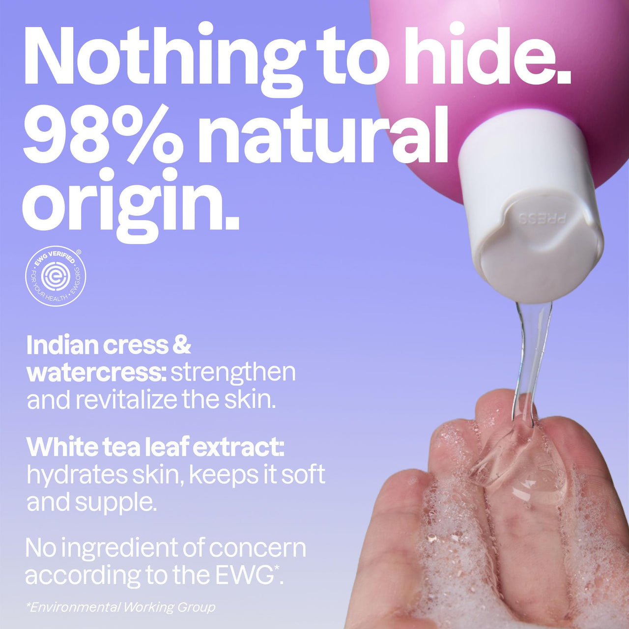 ATTITUDE Body Wash, EWG Verified Shower Gel, Dermatologically Tested, Plant and Mineral-Based, Vegan Personal Care Products, Coconut & Wild Berries Scent, 16 Fl Oz