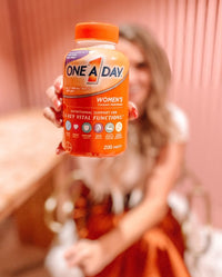 Thumbnail for One A Day Women’s Multivitamin, Supplement with Vitamin A, Vitamin C, Vitamin D, Vitamin E and Zinc for Immune Health Support, B12, Biotin, Calcium & More, Tablet, 100 count