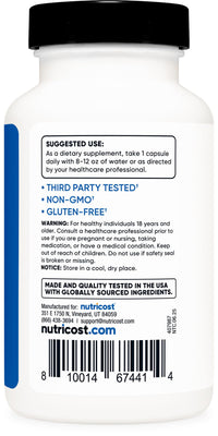 Thumbnail for Nutricost Turkesterone Dietary Supplement 600mg, 120 Capsules - Vegetarian, Non-GMO & Gluten Free