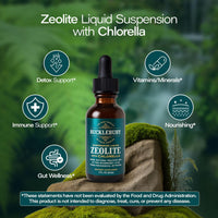 Thumbnail for BUCKLEBURY Zeolite Liquid Suspension w/Chlorella - Detox Support, Immune System and Digestive Tract Health Support for Kids and Adults (60 Servings)