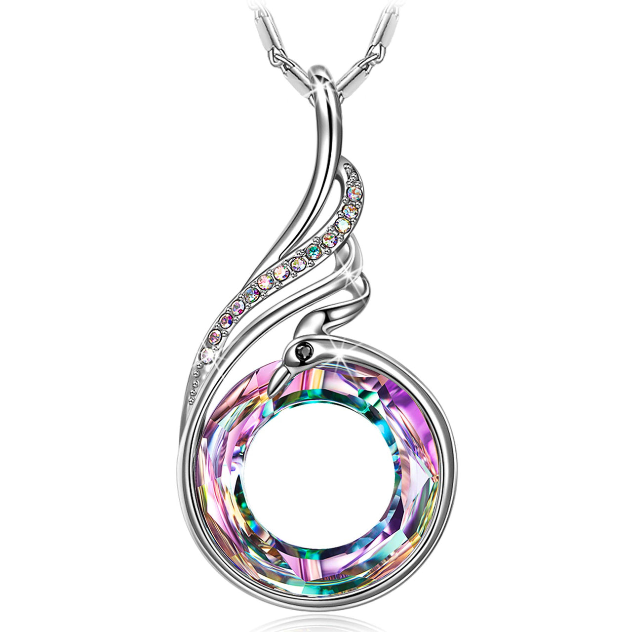 Kate Lynn Phoenix Necklaces Crystal Necklace for Women Birthday Gifts for Women Christmas Gifts for Women Lucky Bracelet Unique Jewelry for Wife Girlfriend Mom Grandma Daughter Best Friend
